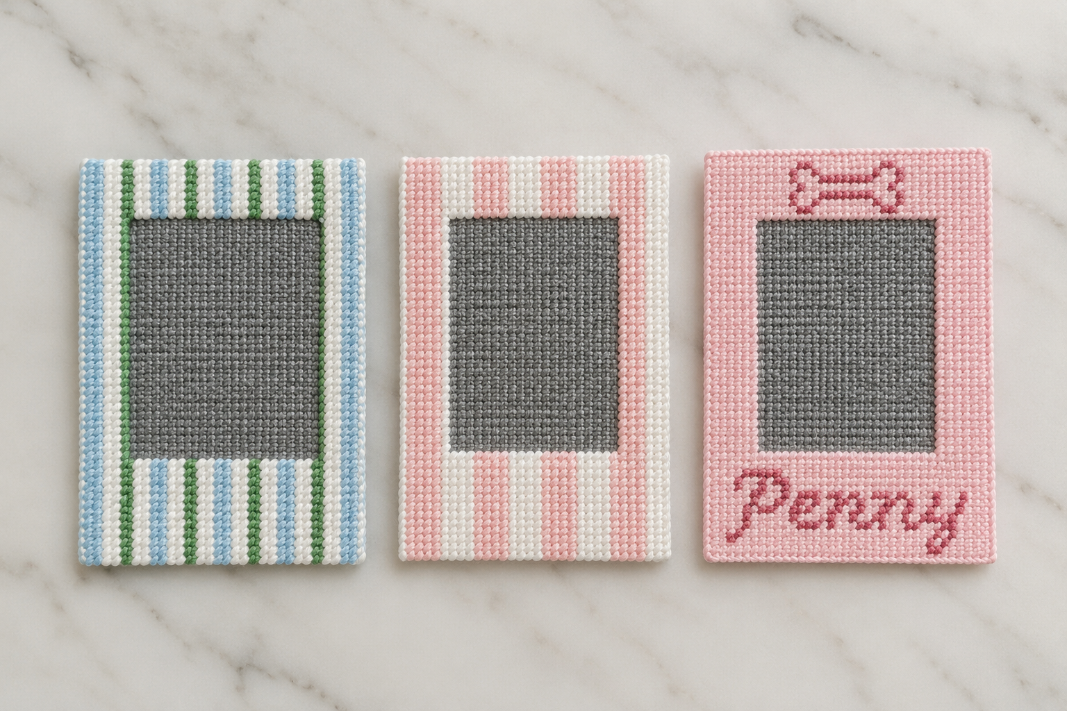 Mini Polaroid Needlepoint Frames