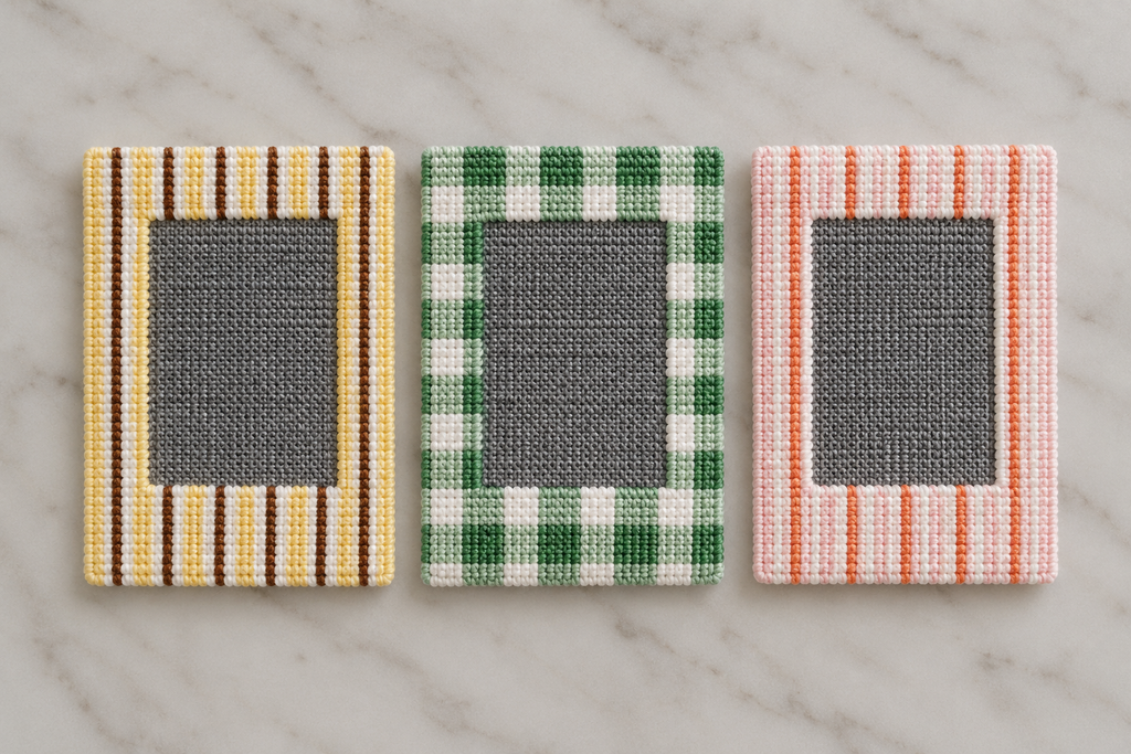 Mini Polaroid Needlepoint Frames